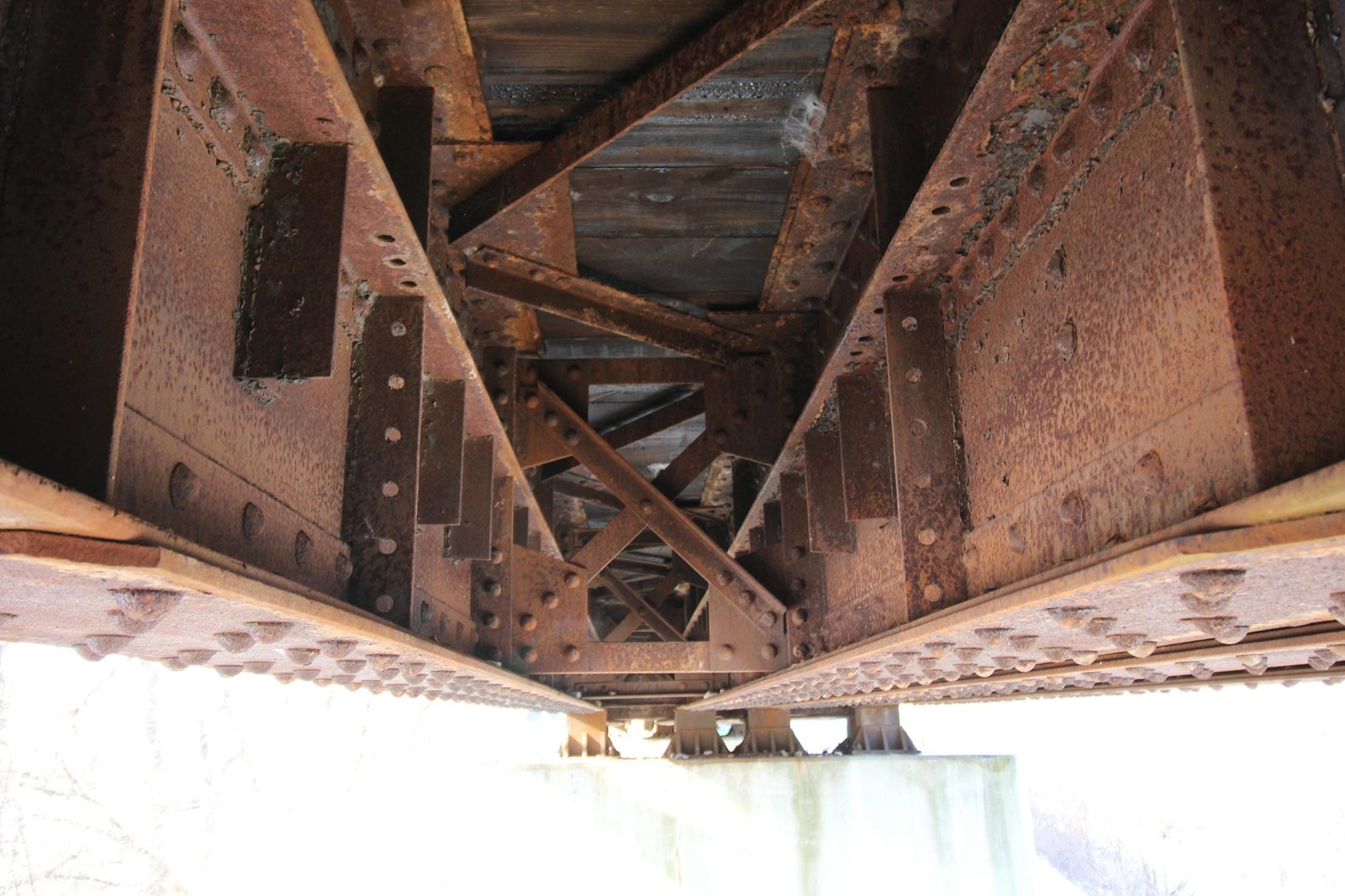 Underneath east span